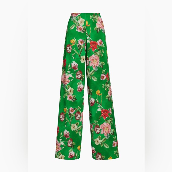 Alice + Olivia Athena Floral Wide-Leg Pants - Picture 2 of 14
